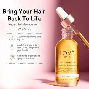 LOVE Hair Nourishing Hair Oil NIB